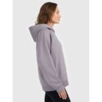 Womens sweatshirt with hood, open, 4F 4FRAW25TSWSF2775-25S - Image 5