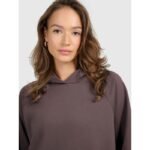Womens sweatshirt with hood, open, 4F 4FRAW25TSWSF2775-82S - Image 4