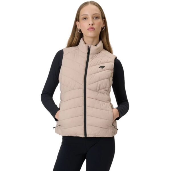 Womens vest 4F F347 beige 4FWSS26TVJAF347 83S