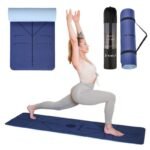 YM10 Dark Blue HMS TPE yoga mat - Image 2
