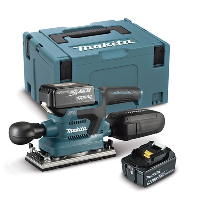 lupin-wear-ca-18v-makita-dbo380rtj-orbital-sander-93x185mm-2x5ah-2373636 18V MAKITA DBO380RTJ orbital sander 93x185mm 2x5Ah - Image 1