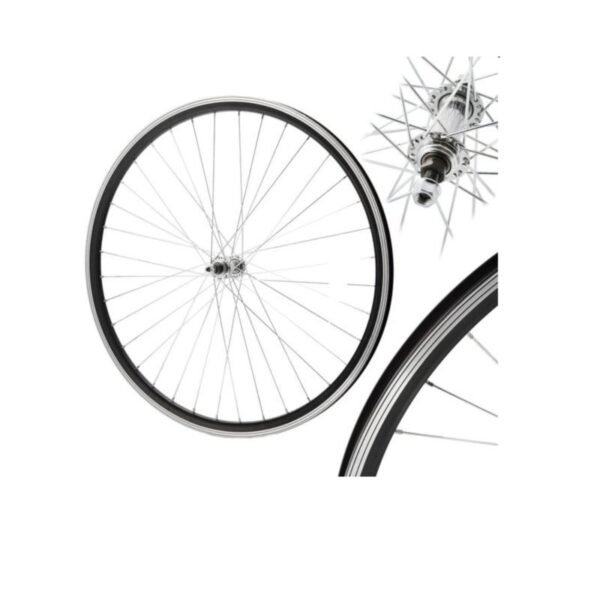 26 front wheel, cone-shaped, O-black/P-black, Shimano