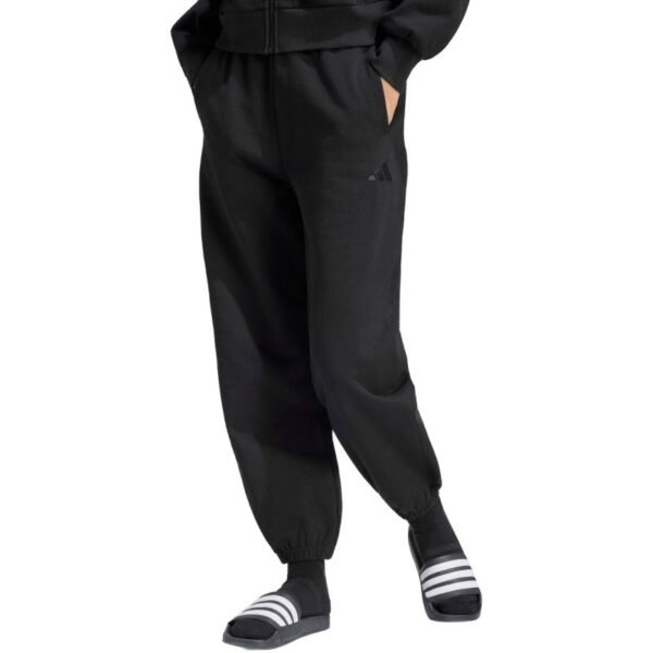 adidas Kit Small Logo Regular Cuffed Womens Pants Black KU7935