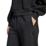 adidas Kit Small Logo Regular Cuffed Womens Pants Black KU7935 - Image 4