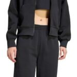 adidas Kit Small Logo Regular Cuffed Womens Pants Black KU7935 - Image 5