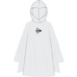 BICYCLE RAIN PONCHO FOR ADULTS 100x130x1CM PE 135GR DUNLOP - WHITE - Image 2