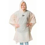 BICYCLE RAIN PONCHO FOR ADULTS 100x130x1CM PE 135GR DUNLOP - WHITE