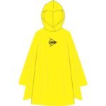 BICYCLE RAIN PONCHO FOR ADULTS 100x130x1CM PE 135GR DUNLOP - YELLOW - Image 2
