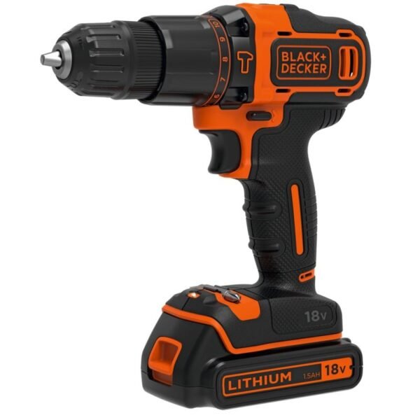 Black Decker BDCHD18KB-QW Drill Bit Black, Orange