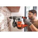 Black Decker BEHS03K 900 RPM SDS Plus Black, Orange - Image 7