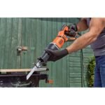 BlackDecker BES301-QS Reciprocating Saw 2800spm 750W (1798340) Black, Orange - Image 6