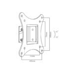 BLOW 76-852# monitor wall mount (wall, tiltable; 10" - 25"; max. 20kg) - Image 6