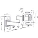 BLOW 76-855# TV mount (wall-mounted; 10" - 27"; max. 20kg) - Image 4
