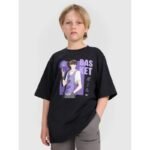 Boys oversize T-shirt with print 4F 4FJRAW25TTSHM3062-20S