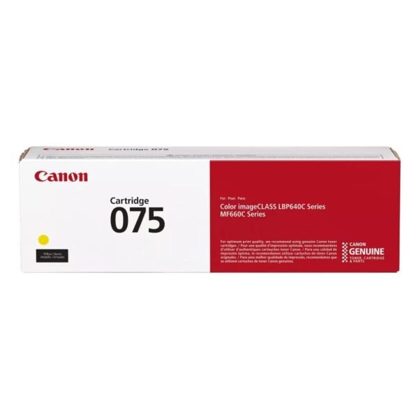 Canon 075 Toner Cartridge 1pc Original Yellow