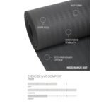 CASALL Exercise Mat Comfort 7mm, black - Image 5