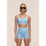 CASALL Sleek Strappy Sports Bra, Blue