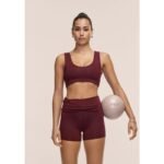 CASALL Sublime Fling Bralette Sports Bra, Burgundy - Image 3