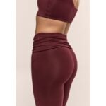 CASALL Sublime Folded Flare Pants, Burgundy - Image 2