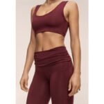 CASALL Sublime Folded Flare Pants, Burgundy - Image 5