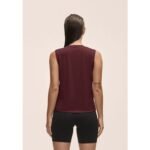 CASALL Womens Graphic Tank Burgundy - Image 3