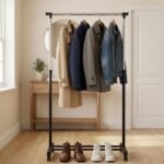 CLOTHES HANGER 80x43x90-160 CM SINGLE EXCELLENT HOUSEWARE - Image 4