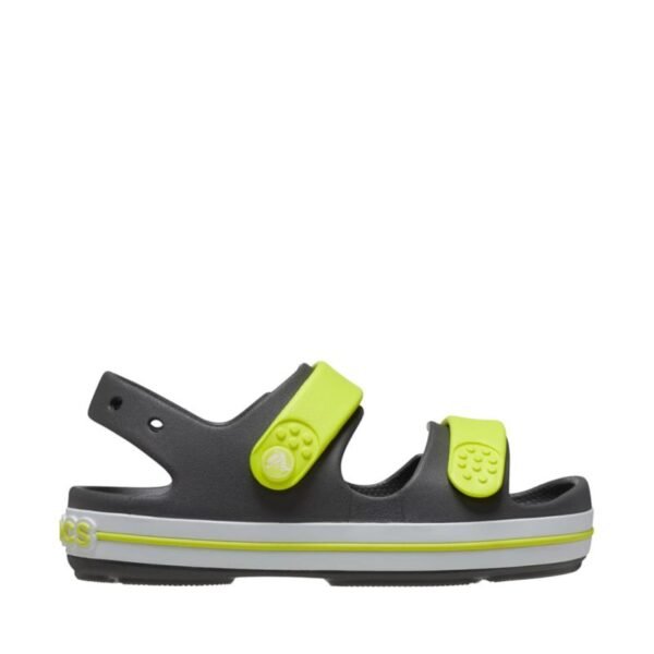 Crocs Crocband Cruiser Graphite Yellow Childrens Sandals 209423 1NJ 32-33