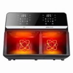 ELDOM FAT-FREE FRYER FR200 9 L, 2200W, TWO INDEPENDENT DRAWERS, 8 PROGRAMS, LED DISPLAY, TEMP. 80°C–200°C - Image 3