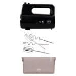 ELDOM FOOD PROBOT R120 MIXO 400W, BLACK, 5 SPEEDS, WHIPPING AND MIXING, TURBO BUTTON, ACCESSORIES CONTAINER - Image 3