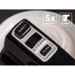 ELDOM FOOD PROBOT R120 MIXO 400W, BLACK, 5 SPEEDS, WHIPPING AND MIXING, TURBO BUTTON, ACCESSORIES CONTAINER - Image 4