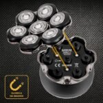 ELDOM G60 7-BLADE RASHING SHAVER LED DISPLAY, BUTTON TRAVEL LOCK IPX6, 120 MIN RUN TIME - Image 5