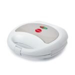 ELDOM SANDWICH MAKER ST11B RUDDY 750 W WHITE CERAMIC PLATES - Image 2