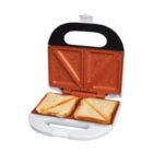 ELDOM SANDWICH MAKER ST11B RUDDY 750 W WHITE CERAMIC PLATES - Image 7