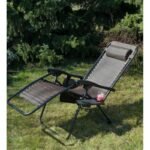 FOLDABLE GARDEN CHAIR MULTIFUNCTIONAL 175X52/65X107CMY BROWN - Image 4