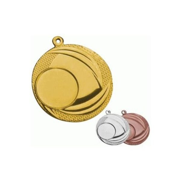 Gold medal with space for an emblem, 25 mm, steel