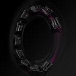Hula Hop Set HHW11 BLACK with studs and weight + BR163 BLACK PLUS SIZE HMS belt - Image 5