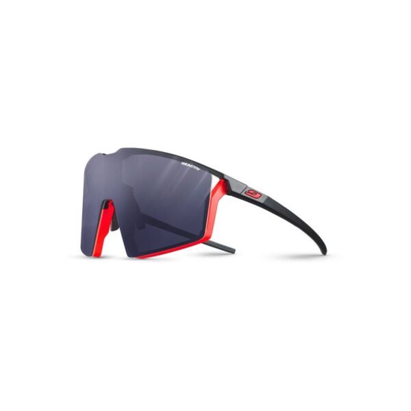 Julbo Edge Glasses - Matte Black / Fluo Orange | Reactiv Performance 0-3