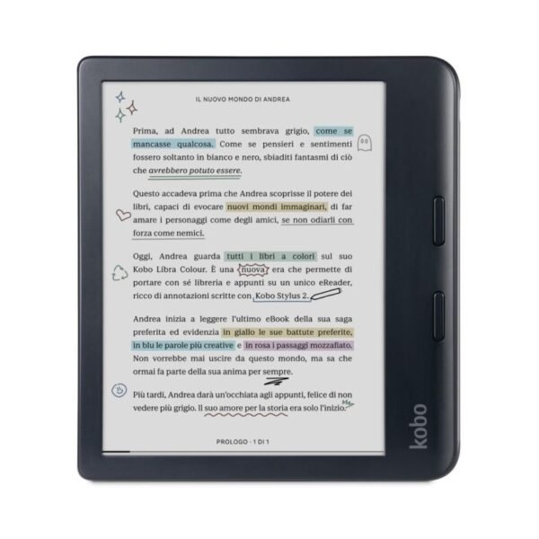 Kobo Libra Color 7" E-Ink Kaleido 3 32GB WI-FI Black Ebook Reader