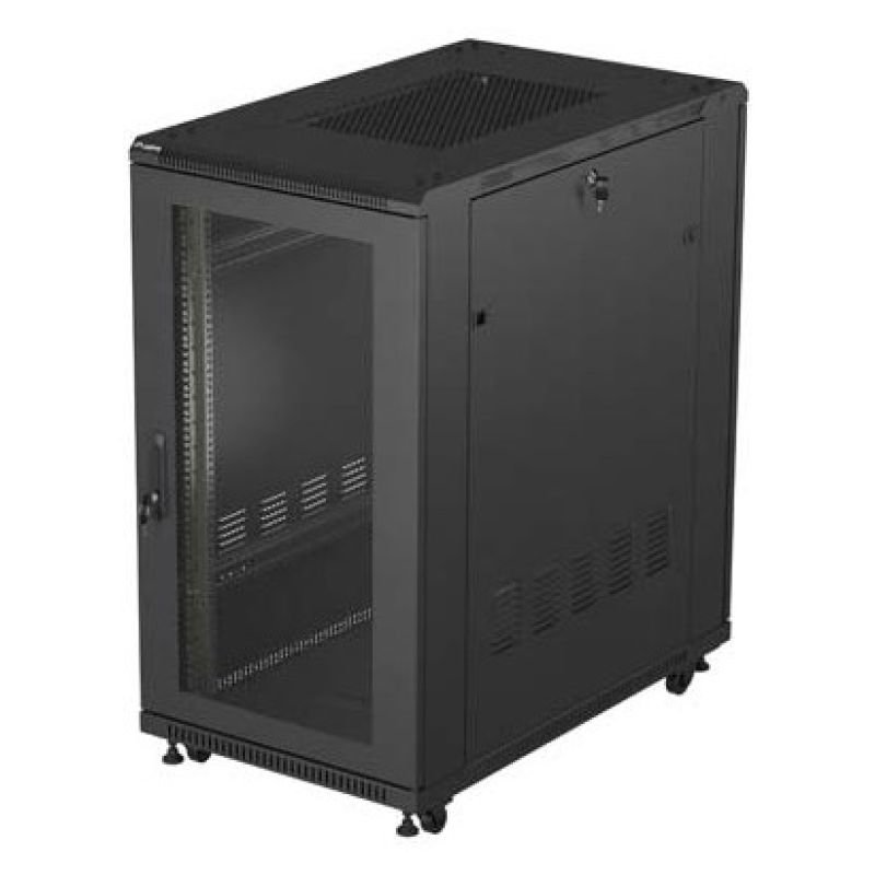 lupin-wear-ca-lanberg-ff01-6022-23b-22u-rack-freestanding-rack-black-3272280 Lanberg FF01-6022-23B 22U Rack Freestanding Rack Black - Image 1