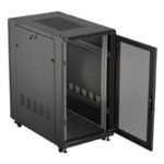 Lanberg FF01-6022-23B 22U Rack Freestanding Rack Black - Image 5