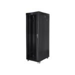LANBERG FLOOR RACK CABINET 19" 42U 800X1000 GLASS DOOR LCD BLACK FF01-8042-12BL (FLAT PACK) - Image 3