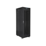 LANBERG FLOOR RACK CABINET 19" 42U 800X1000 PERFORATED DOOR LCD BLACK FF01-8042-23BL (FLAT PACK)