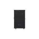 LANBERG LCD FLAT PACK V2 19" 22U 800X1000 BLACK PERFORATED DOOR RACK INSTALLATION CABINET - Image 3