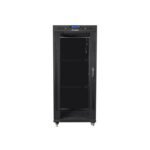 LANBERG LCD FLOOR RACK CABINET 19" 27U 800X1200 BLACK GLASS DOOR (FLAT PACK) - Image 2