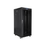 LANBERG LCD FLOOR RACK CABINET 19" 27U 800X1200 BLACK GLASS DOOR (FLAT PACK) - Image 3