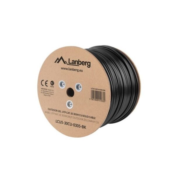 Lanberg LCU5-30CU-0305-BK Black 305m Cat5e U/UTP Network Cable