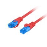 LANBERG PATCHCORD S/FTP CAT.6A 1M RED LSZH CCA (FLUKE PASSED) PCF6A-10CC-0100-R