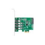 LANBERG PCI-E X1 CARD - 4X USB-A 3.1 GEN1 FOLLOW LOW PROFILE PCE-US3-004 - Image 3