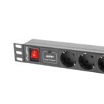 Lanberg PDU-07F-0200-IEC-BK RACK Power Strip (7 x UTE; 10 A; 2m; black) - Image 3