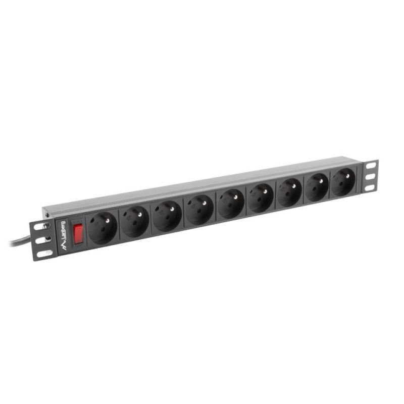 lupin-wear-ca-lanberg-pdu-09e-0300-bk-rack-power-strip-7-x-ute-16-a-3680-w-3m-black-2186667 Lanberg PDU-09E-0300-BK RACK Power Strip (7 x UTE; 16 A (3680 W); 3m; black) - Image 1